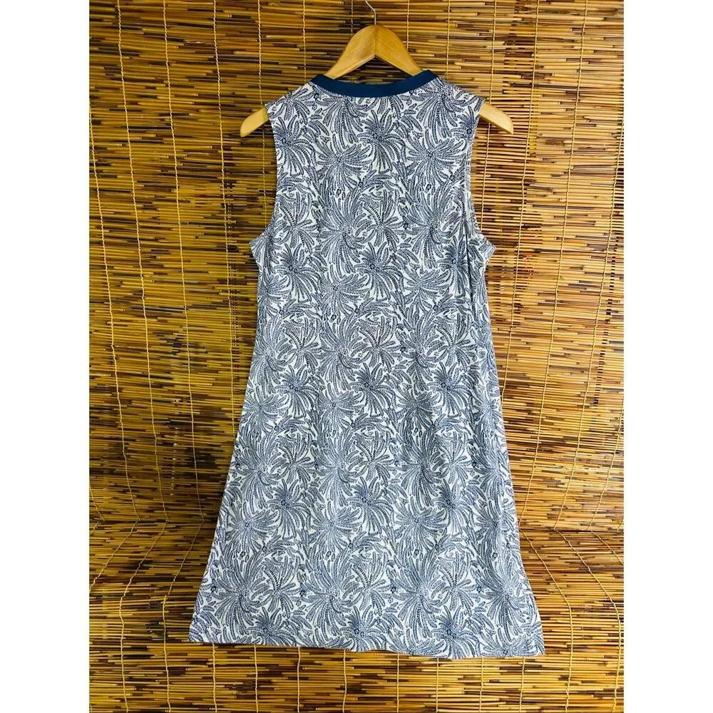Tommy Bahama Medium Swing Summer Tank Dress Floral Hawaiian Blue - Picture 6 of 6